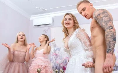 Orgía de despedida: Mi amiga se coge a todos antes del matrimonio