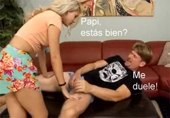 Ayuda a mi padre a aliviar la tensión con una paja y acabo siendo follada sin límites