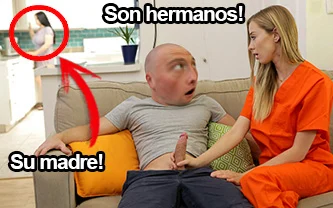 Hermana guarra se cepilla la polla de su hermano hasta correrse